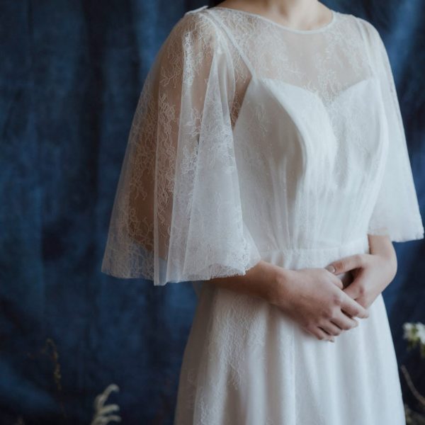 WA049 白色素雅訂製手工婚紗(加價款)